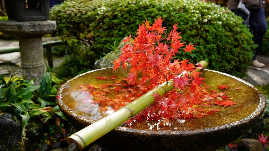 Suikinkutu in Jyu-gyu no niwa, Enkoji Temple