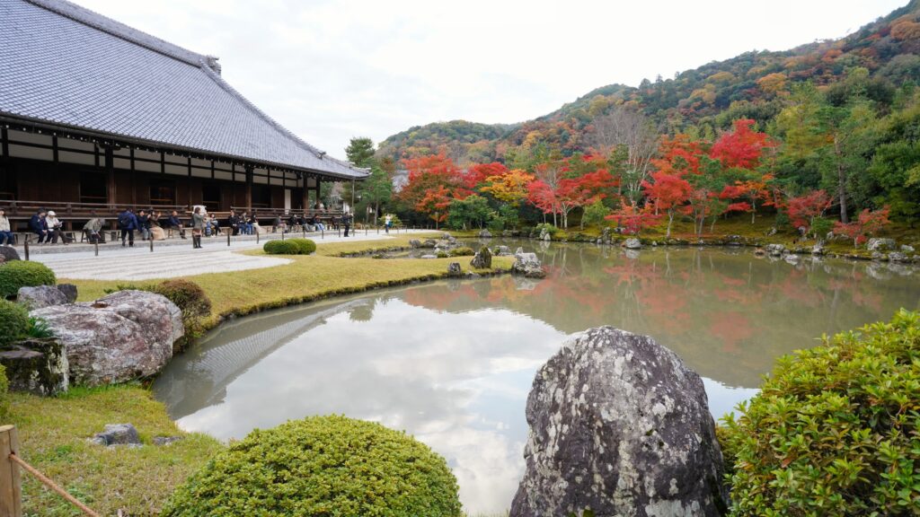 Tenryu-ji Temple in fall season