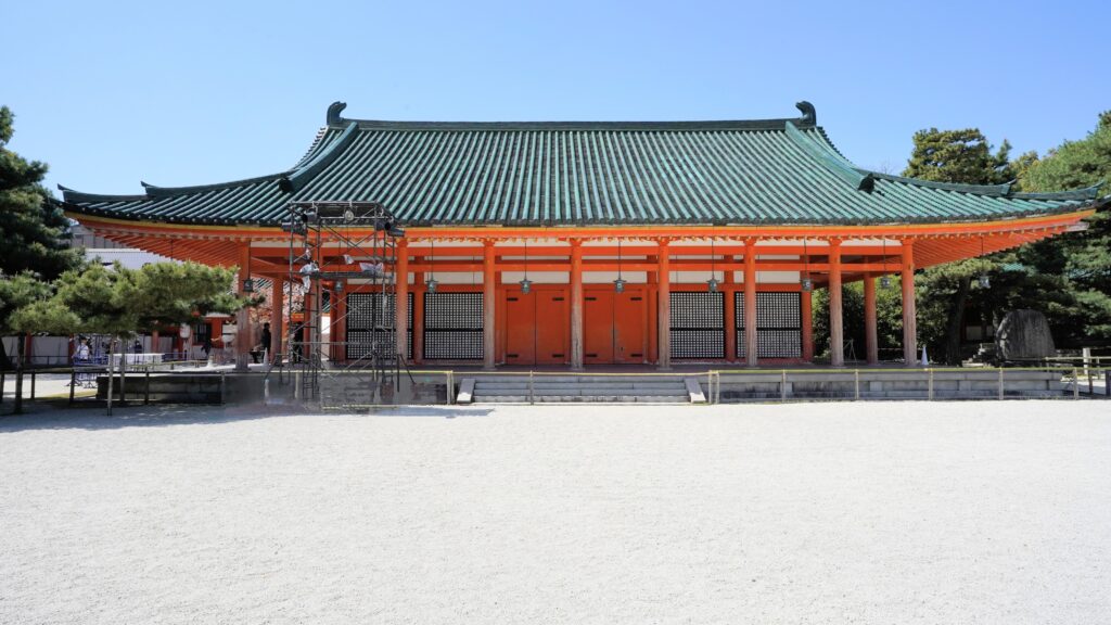 Kaguraden Hall in Heian Jingu Shrine