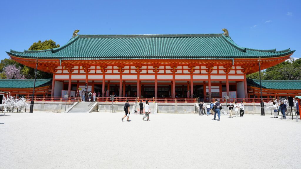 Daigokuden Hall in Heian Jingu Shrine