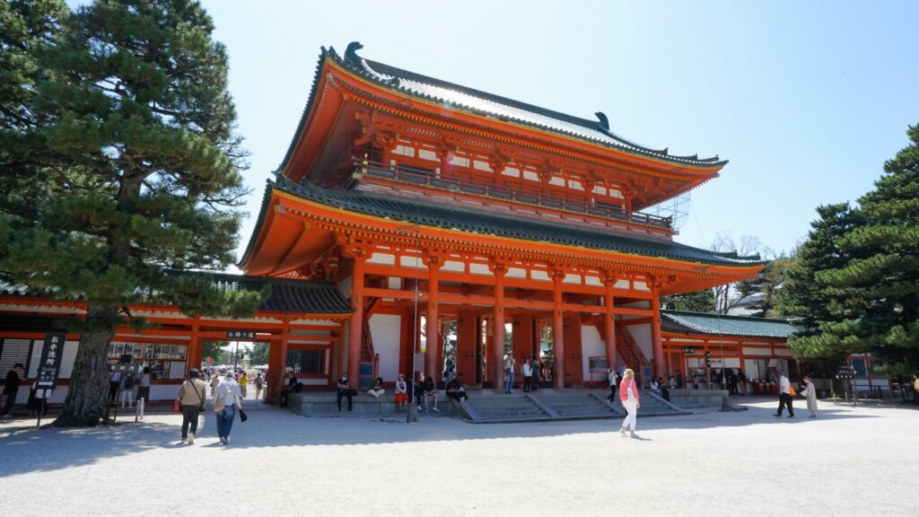 Otemon Gate in Heian Jingu Shrine